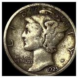 1925-S Silver Mercury Dime NEARLY  UNCIRCULATED