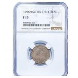 1796 Colonial Spain Silver 1 Real NGC F15