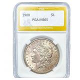 1900 Morgan Silver Dollar PGA MS65