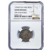1794 Colonial Spain Silver 1 Real NGC G Details