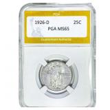 1926-D Standing Liberty Quarter PGA MS65