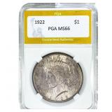 1922 Morgan Silver Dollar PGA MS66