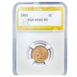 1903 Indian Head Cent PGA MS66RD