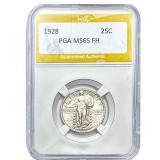 1928 Standing Liberty Quarter PGA MS65FH
