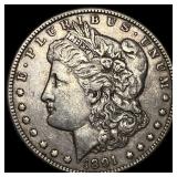 1891-CC Silver Morgan Dollar NEARLY  UNCIRCULATED