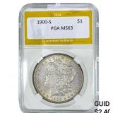 1900-S Morgan Silver Dollar PGA MS63