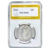 1920 Walking Liberty Half Dollar PGA MS65