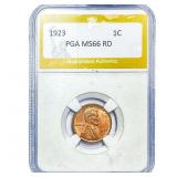 1923 Wheat Cent PGA MS66RD