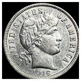 1916 Barber Dime CLOSELY UNCIRCULATED
