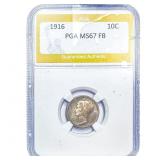 1916 Mercury Silver Dime PGA MS67FB