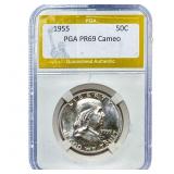 1955 Franklin Half Dollar PGA PR69Cameo