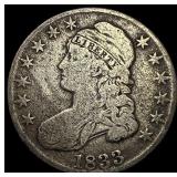 1833 Capped Bust Half Dollar ABOUT  UNCIRCULATED
