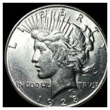 1928-S Silver Peace Dollar CHOICE BU