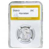 1929-D Standing Liberty Quarter PGA MS64