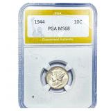1944 Mercury Silver Dime PGA MS68