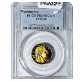 1999W 1/4oz Gold Commemorative $5-Washington PCGS