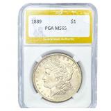 1889 Morgan Silver Dollar PGA MS65