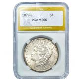 1879-S Morgan Silver Dollar PGA MS66