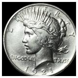 1921 Silver Peace HR Dollar UNCIRCULATED