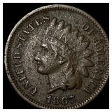 1867 Indian Head Cent NEARLY UNCIRCULATED