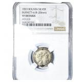 1853 Bolivia Silver Medal NGC VF Details