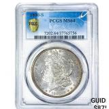 1890-S Morgan Silver Dollar PCGS MS64