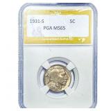 1931-S Buffalo Nickel PGA MS65