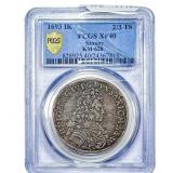 1693 Saxony Silver 2/3 Thaler PCGS XF40