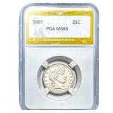 1907 Barber Quarter PGA MS65