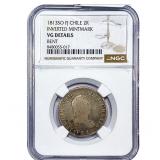 1813 Colonial Spain Silver 2 Reales NGC VG Details