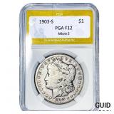 1903-S Morgan Silver Dollar PGA F12 Micro S