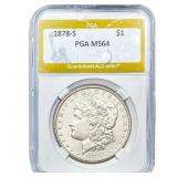 1878-S Morgan Silver Dollar PGA MS64