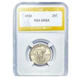 1930 Standing Liberty Quarter PGA MS64