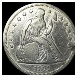 1871 Silver Dollar NEARLY UNCIRCULATED