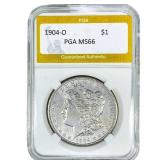 1904-O Morgan Silver Dollar PGA MS66