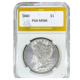 1880 Morgan Silver Dollar PGA MS66