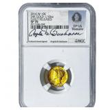2016-W 1/10oz Gold Mercury Dime NGC SP70