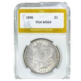 1896 Morgan Silver Dollar PGA MS64