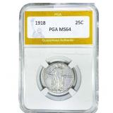 1918 Standing Liberty Quarter PGA MS64