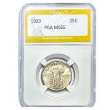 1929 Standing Liberty Quarter PGA MS65