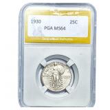 1930 Standing Liberty Quarter PGA MS64