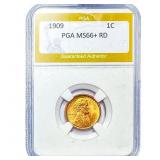 1909 Wheat Cent PGA MS66+RD