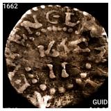 1662 Oak Tree 2 Pence, Small 2 NEARLY UNCIRCULATED