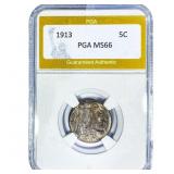 1913 Buffalo Nickel PGA MS66