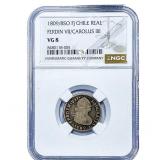 1809/8 Colonial Spain Silver 1 Real NGC VG8