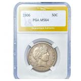 1906 Barber Half Dollar PGA MS64