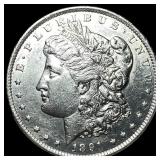 1891-CC Spitting Eagle Silver Morgan Dollar  CHOI
