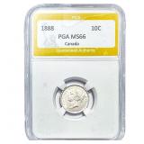 1888 10C Canada PGA MS66