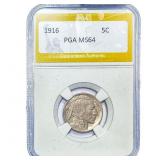 1916 Buffalo Nickel PGA MS64