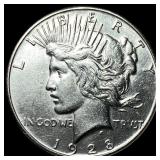 1928-S Silver Peace Dollar CLOSELY  UNCIRCULATED